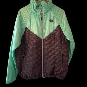 The North Face ThermoBall Jacket Women’s XL Teal & Gray